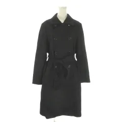 アリスバーリー Aylesbury ステンカラーコート カシミヤ L 黒 ブラック ダブルブレスト 長袖 /AO13 ■GY99のサムネイル