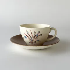 レア Poole Pottery カップ ＆ ソーサー Desert Song 英国 ヴィンテージ コーヒーカップ プレート 食器 プールポタリー イギリス 93626 イギリス製ビンテージ食器 プールポタリー ツイントーン ⑤カップ
