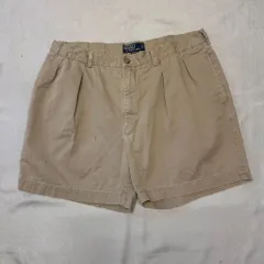 Ralgh Lauren POLO Chino ハーフパンツ 2タック タイラーショーツ tyler shorts カーキ SIZE 38 No.T217