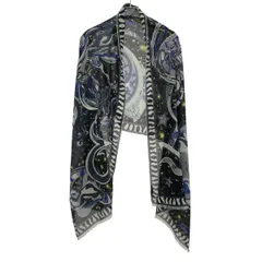 EMILIO PUCCI エミリオプッチ 星座プリントストール  ブラック -