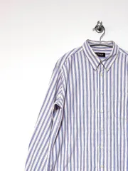 【CHAPS RALPH LAUREN】70-80s L/S ストライプシャツ M程度 チャップスラルフローレン ヴィンテージ 古着