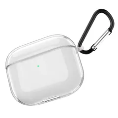 【数量限定】アップルイヤホン ワイヤレス充電対応 保護ケース LED可視 全面保護カバー 耐衝撃 カラビナ付き 防塵 分離式 AirPods AirPods AirPods Pro2 Pro2 Pro2 対応 ケース ケース 保護ケース(クリア) ソフトTPU