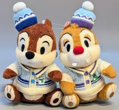 東京ディズニーランド ぬいぐるみバッジセット チップ&デール(水色/白)/CHRISTMAS FANTASY クリスマス・ストーリーズ 201