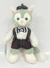 東京ディズニーシー ぬいぐるみバッジ Duffy and Friends ジェラトーニ(デニム/白シャツ/サスペンダー) 2016