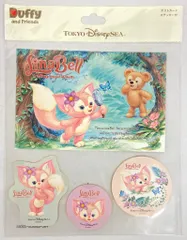 東京ディズニーシー ポストカード ステッカー付 Duffy & Friends リーナベル&ダッフィー 2022