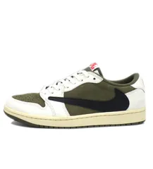 ナイキ NIKE × トラヴィス スコット Travis Scott 【 AIR JORDAN 1 DM7866 200 】 エア ジョーダン 1 レトロ ロー OG リバース オリーブ スニーカー f30349