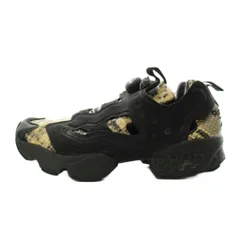 リーボック Reebok インスタポンプ フューリー INSTAPUMP FURY OG スニーカー シューズ パイソン型押し 25.0cm ベージュ 黒 ブラック GY2758 /AN50