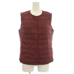 ユニクロ UNIQLO ULTRA LIGHT DOWN ダウンベスト M 赤 ボルドー 無地 /JP