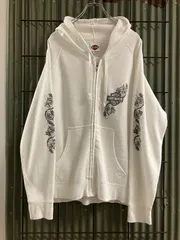 Old HARLEY-DAVIDSON Zip-up Hoodie ハーレーダビッドソン　プリントスウェット　ジップパーカー　フーディ　トレーナー　アメカジ　y2K 古着　Vintage ビンテージ　ヴィンテージ