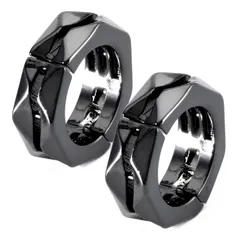 フェイクピアス メンズ イヤリング イヤーカフ フープイヤリング ダイヤカット 両耳 2個セット