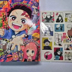 鬼滅の 鬼滅の刃 2 月刊 雑誌 原画 呪術廻戦ステッカースパイファミリー はがき カード