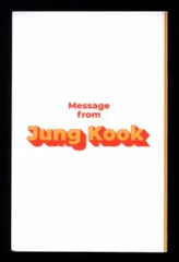 BTS Butter JUNGKOOK メッセージカード