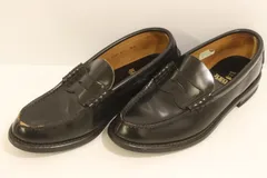 【中古】 REGAL メンズレザーシューズ 24.5cm コインローファー REGAL 24.5cm 黒 ブラック