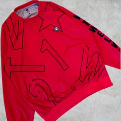 V12 CRAZY LETTER SNEAD レッド XL 美品。ほぼ未使用。 - メルカリ