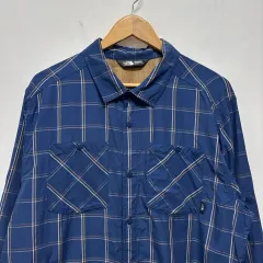 ザノースフェイス ブルー CHECK シャツ