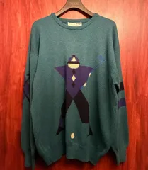 MADE IN SCOTLAND製 90s Pringle SPORTS Nick Faldo クルーネックウールセーター グリーン Lサイズのサムネイル