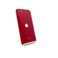 【全額返金保証】【最速発送】 iPhone SE (第3世代) 64GB Red au SIMフリー 白ロム 動作確認済 77%