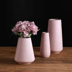 フラワーベース-花瓶-陶器-和風-花器-ブラック-北欧-つや消し面-し大 かびん 手作り フラワーベース ホワイト フラワーベース 陶器 YHOMBES