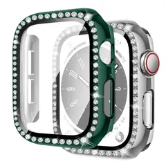 【2色セット】コンパチブル アップルウォッチ カバー 44mm、キラキラ、耐衝撃、全面保護、PC、コンパチブル apple watch カバー series 5 6 4 se、レディース/メンズ、コンパチブル apple watch ガラスフィルム、コンパチブ