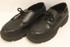 【中古】 ZARA メンズシューズ 42 メンズシューズ ZARA 42 黒 ブラック 無地