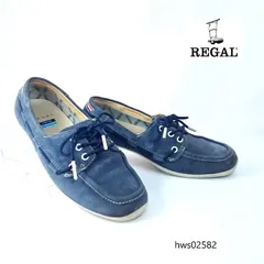 リーガル REGAL デッキシューズ F84C 23cm ネイビー スエード GORE-TEX SURROUND ゴアテックス サラウンド 防水 透湿 希少モデル 人気 定番 ドライビングシューズ モカシン カジュアル 通勤 通学 蒸れない hws02582
