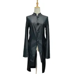 COMME des GARCONS(コムデギャルソン) 07AW BIG-Button Mixed-Fabric Stretch Coat デカボタン 異素材切替 ストレッチ コート GT-J050 S ブラック AD2007 ジャケット ワンピースのサムネイル