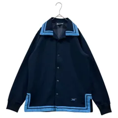 asics(アシックス) 70's～80's Snap-Button Track Top 70年 80年代 スナップ ボタン トラック ジャケット L ネイビー×ブルー ゴールドタイガー製造期のサムネイル