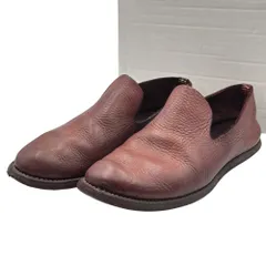 GUIDI(グイディ) CALF FULL GRAIN SLIP ON カーフ フル グレイン スリッポン UNLINED / CV19T 41 1/2(26.5cm程度) ボルドー レザー シューズ 革靴 ローファーのサムネイル