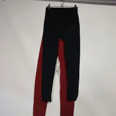 黒/ワイン色 起毛レギンス2枚+ スポーツブラ1枚 27サイズ 冬 511161