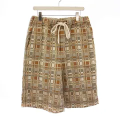 ビューティフルピープル beautiful people ダブルフェイスジャカードチェックハーフパンツ ショートパンツ 42 マルチカラー 1215105012 /KH ☆AA★