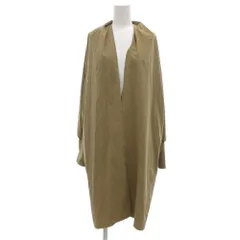 ナノユニバース nano universe スプリングコート ロング ジャケット 薄手 F 茶 ブラウン /JS ■FF