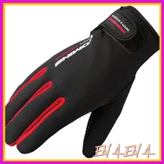 コミネ(KOMINE) バイク用 グローブ ネオプレーングローブ レッド S GK-753 665 秋冬春向け 防風 0