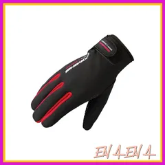 コミネ(KOMINE) バイク用 グローブ ネオプレーングローブ レッド 2XL GK-753 665 秋冬春向け 防風 0