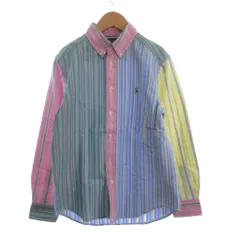 ポロ ラルフローレン POLO RALPH LAUREN シャツ 長袖 ボタンダウン ストライプ マルチカラー M 10-12