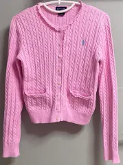 ラルフローレン ピンク ニット カーディガン