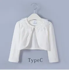 カーディガン ボレロ キッズ 子供 子ども 女の子 ガールズ フォーマル ドレス 羽織 長袖 レース 綿 春 夏 ベーシック トップス 冷房対策 かわいい 表会 結婚式 入園式