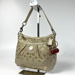COACH コーチ トートバッグ オプアート サテンキャンバス 馬車ロゴ 肩掛け COACH コーチ トートバッグ オプアート サテンキャンバス 馬車ロゴ