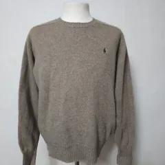 ポロ ラルフローレン ブラウン ニット セーター ラムウール