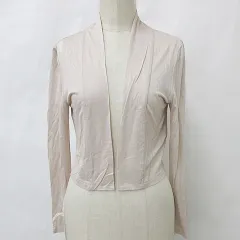 アベニールエトワール Aveniretoile カットソー カーディガン 長袖 羽織 クロップド丈 ピンク 38