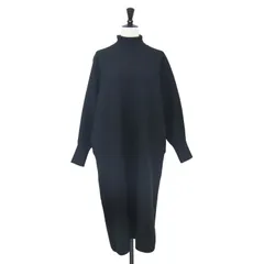martinique マルティニーク ワンピース ブラック 黒 サイズ:FREE / ダブルフェイス ニット ワンピース / ロング丈 長袖 タートルネック ウール / トップス セーター プルオーバー【レディース】のサムネイル
