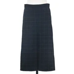 BOTTEGA VENETA ボッテガヴェネタ スカート ブラック系 黒 サイズ:36(S) / チェック柄 ミディ丈 ニット スカート / ボックスプリーツ 膝下丈 Aライン ラメ糸 ウール / イタリア製 / ボトムス【レディース】【中古】のサムネイル