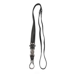 GUCCI グッチ ネックストラップ キーリング レザーストラップ 黒