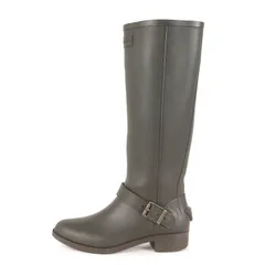 【美品】HUNTER ハンター サイズ:US5(22～23cm) | ラバー ロング レインブーツ (BELSIZE MERCER) | カーキ系 | ブランド シューズ 靴 長靴【レディース】【中古】