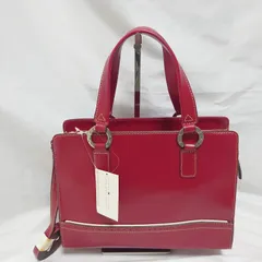 未使用 タグ付   保管品 TOMMY HILFIGER      トミーヒルフィガー   レザー  赤   ビンテージ   ハンドバッグ  ショルダー付きのサムネイル