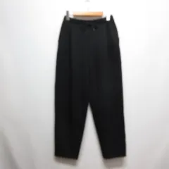 ユニクロ UNIQLO 美品 ドライスウェット タック テーパード パンツ S 黒 ブラック