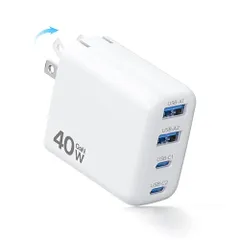 合計40W 急速充電器 タイプc 充電器【4台同時充電・超低温・折畳み式】iPhone 充電器 PD 急速充電 PSE技術基準適合 GaNIII技術 PD3.0/PPS/SCP規格対応 超小型 軽量 iPhone/iPad/AirPods そ 915a7321