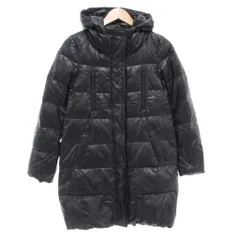 バンヤードストーム BARNYARDSTORM ダウンコート 0 ジップアップ フード ミドル ハーフ丈 紺 ダークネイビー /AE ■FF