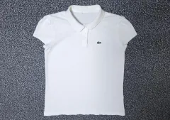 150 ラコステ キッズ ピケ 半袖T カラーTシャツ