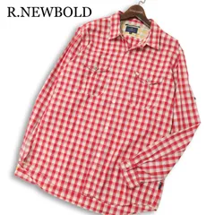 R.NEWBOLD ポールスミス 通年★ 長袖 チェック ワーク シャツ 大きいサイズ Sz.XL メンズ