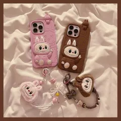 iPhoneケース スマホケース ストラップ付き 　ソフトケース アイフォーンケース　2色から選択 F